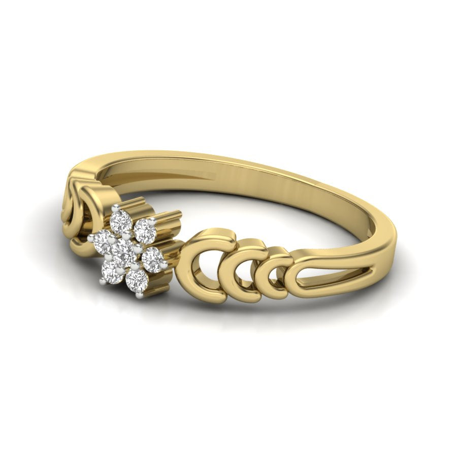 Yellow Gold Plated Sterling Silver Ring