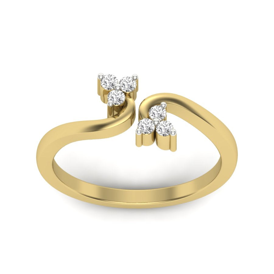 Yellow Gold Plated Sterling Silver Ring