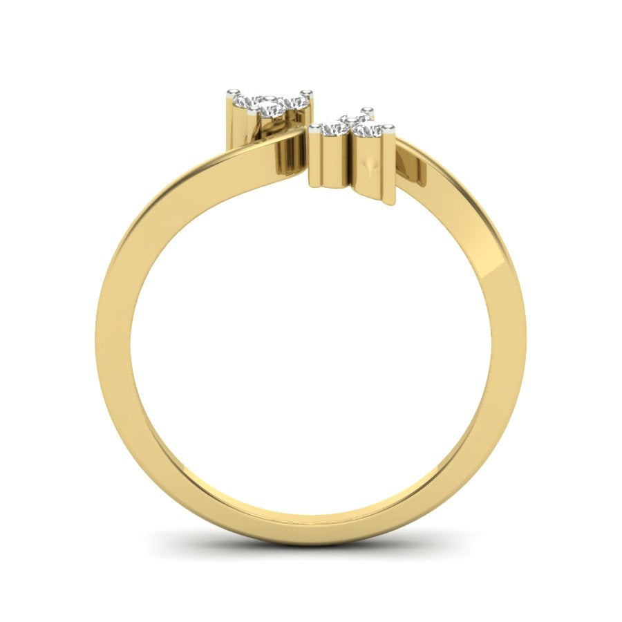 Yellow Gold Plated Sterling Silver Ring