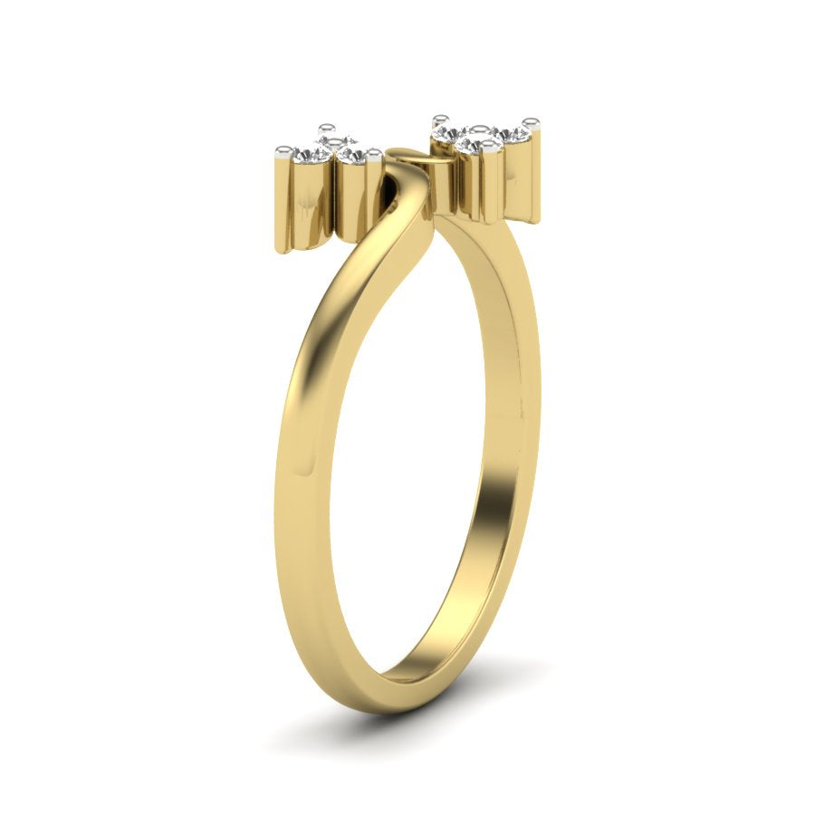 Yellow Gold Plated Sterling Silver Ring