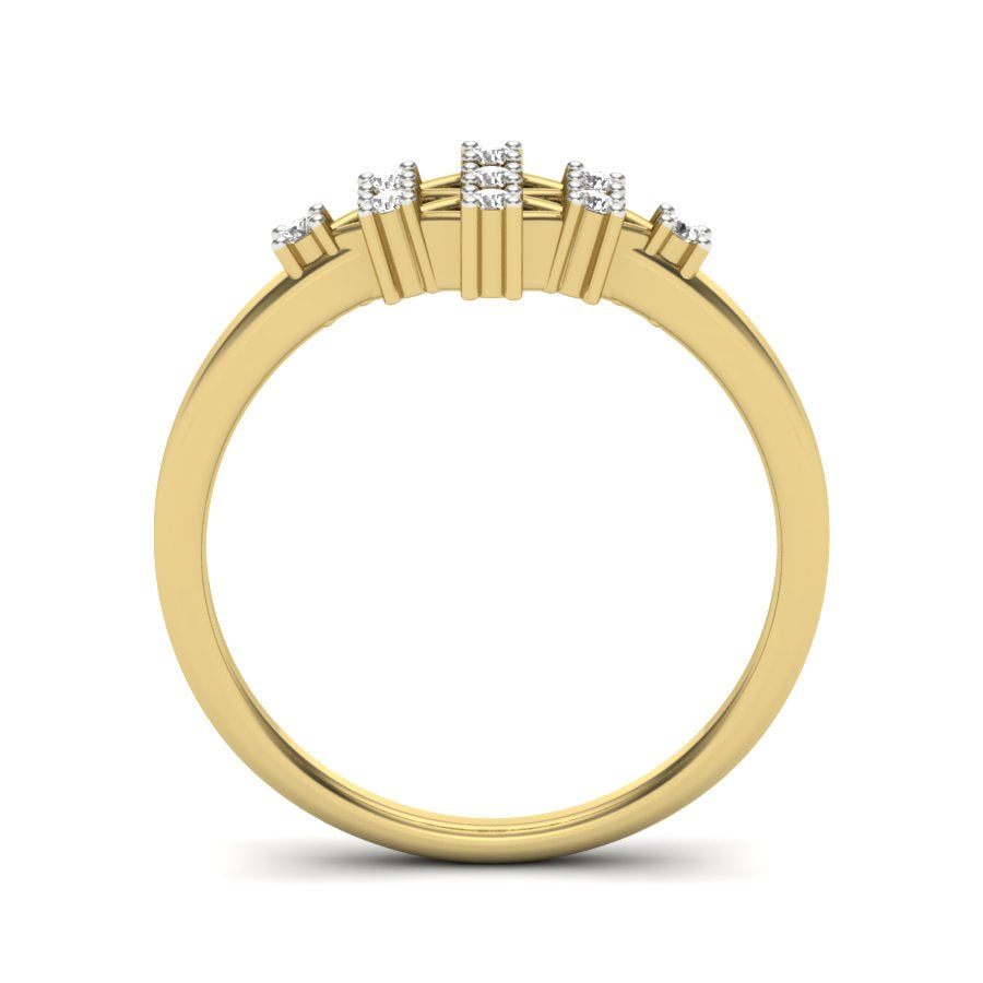 Yellow Gold Plated Sterling Silver Ring