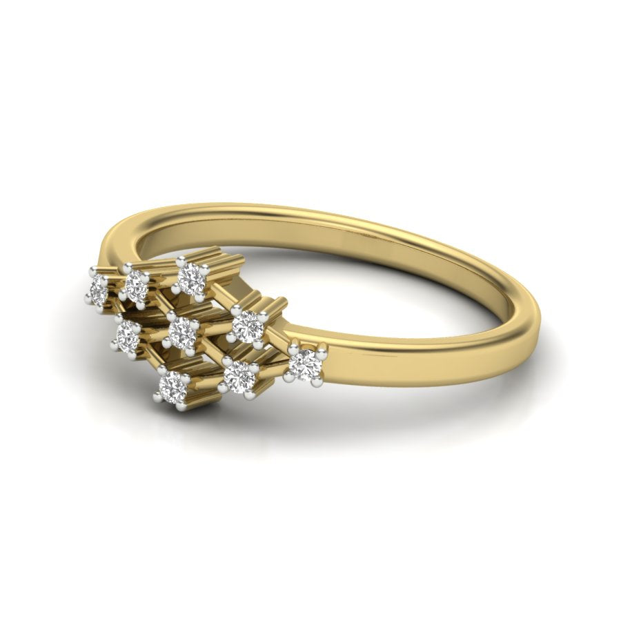 Yellow Gold Plated Sterling Silver Ring