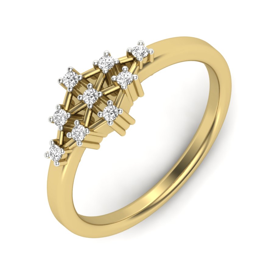 Yellow Gold Plated Sterling Silver Ring