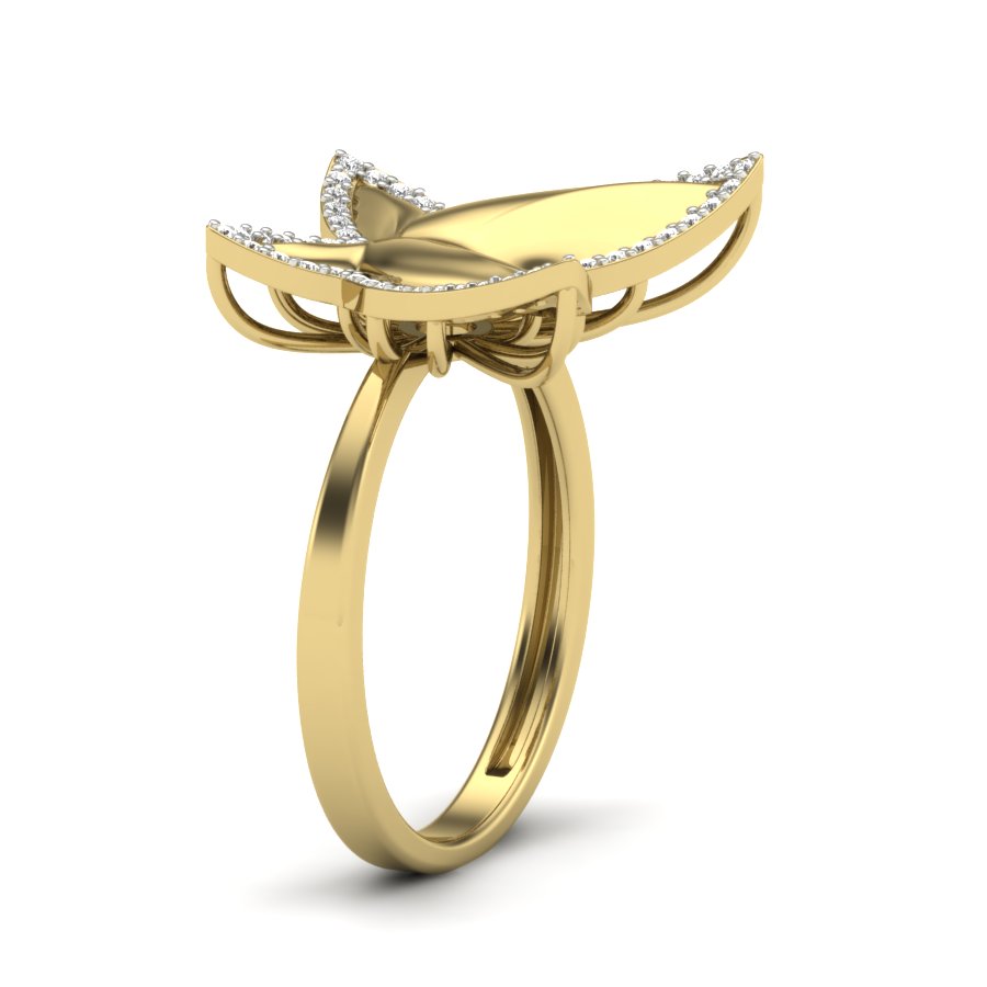 Yellow Gold Plated Sterling Silver Ring