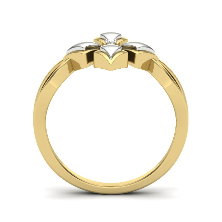 Yellow Gold Plated Sterling Silver Ring