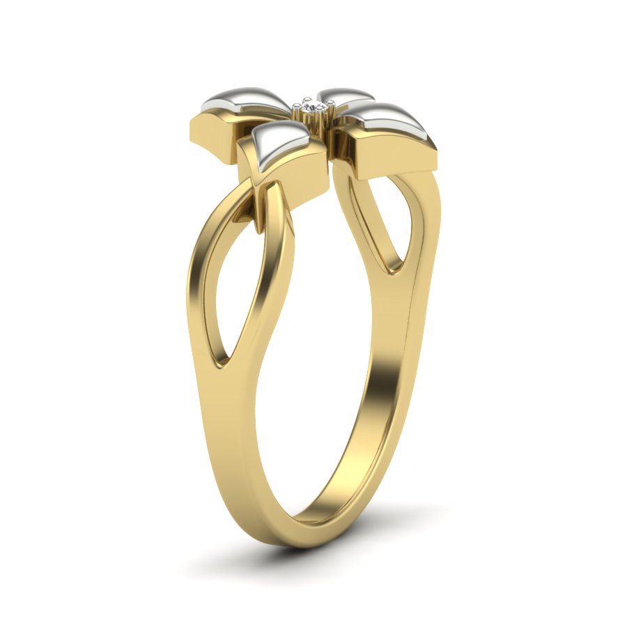 Yellow Gold Plated Sterling Silver Ring