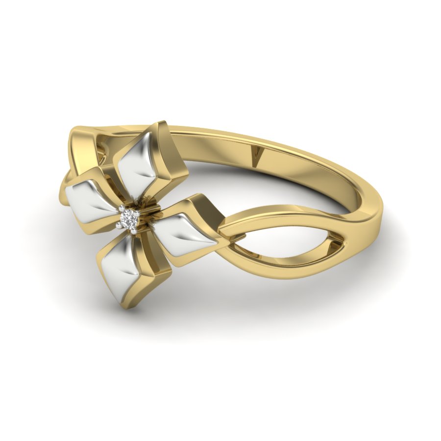 Yellow Gold Plated Sterling Silver Ring