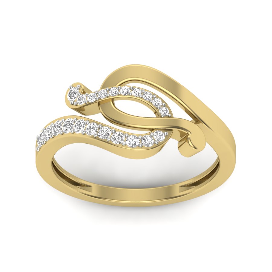 Yellow Gold Plated Sterling Silver Ring