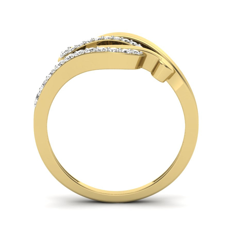 Yellow Gold Plated Sterling Silver Ring