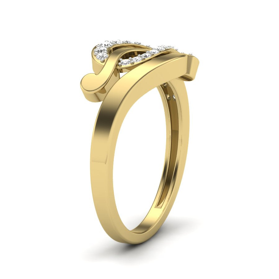 Yellow Gold Plated Sterling Silver Ring