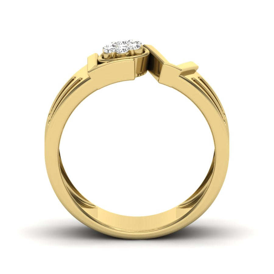Yellow Gold Plated Sterling Silver Ring