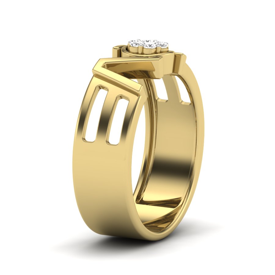 Yellow Gold Plated Sterling Silver Ring