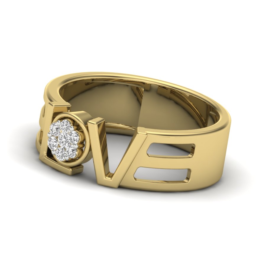 Yellow Gold Plated Sterling Silver Ring