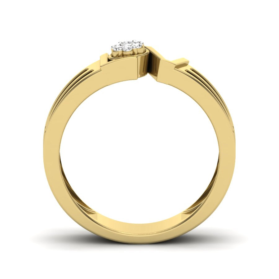 Yellow Gold Plated Sterling Silver Ring