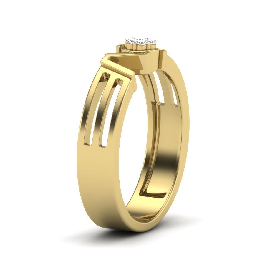 Yellow Gold Plated Sterling Silver Ring