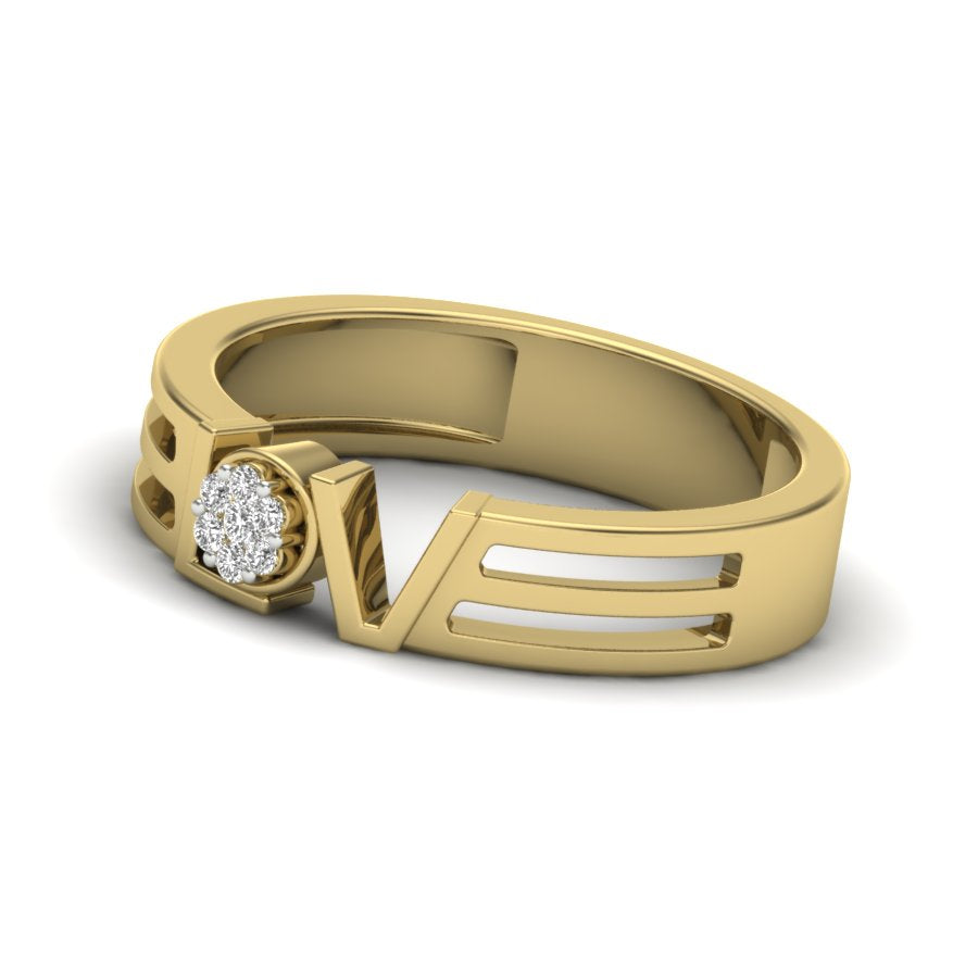 Yellow Gold Plated Sterling Silver Ring