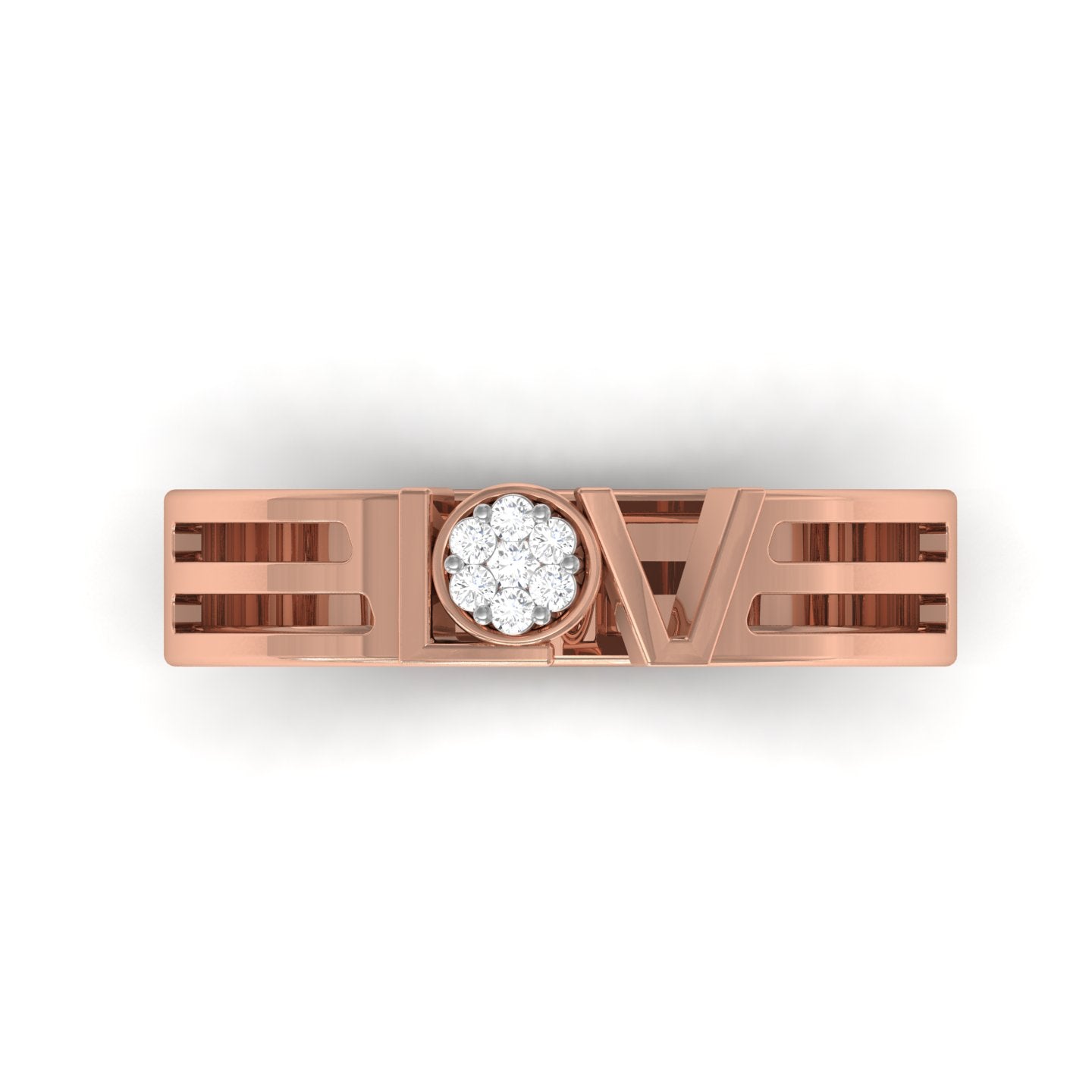 Rose Gold Plated Sterling Silver Ring