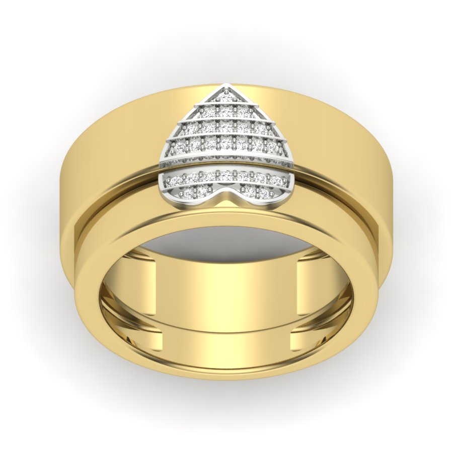 Yellow Gold Plated Sterling Silver Ring