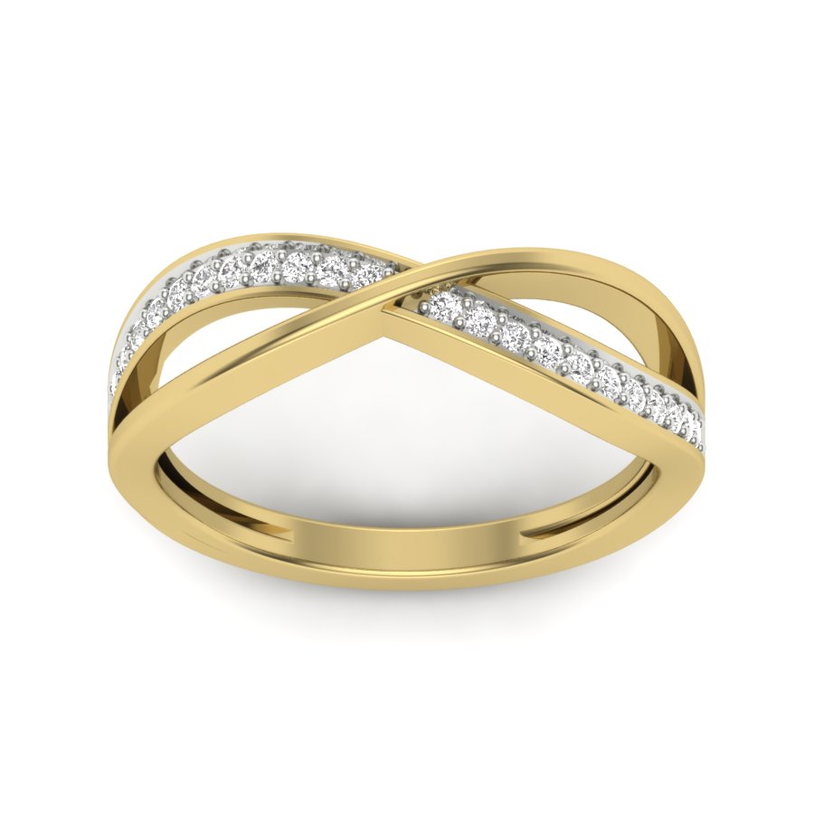 Yellow Gold Plated Sterling Silver Ring