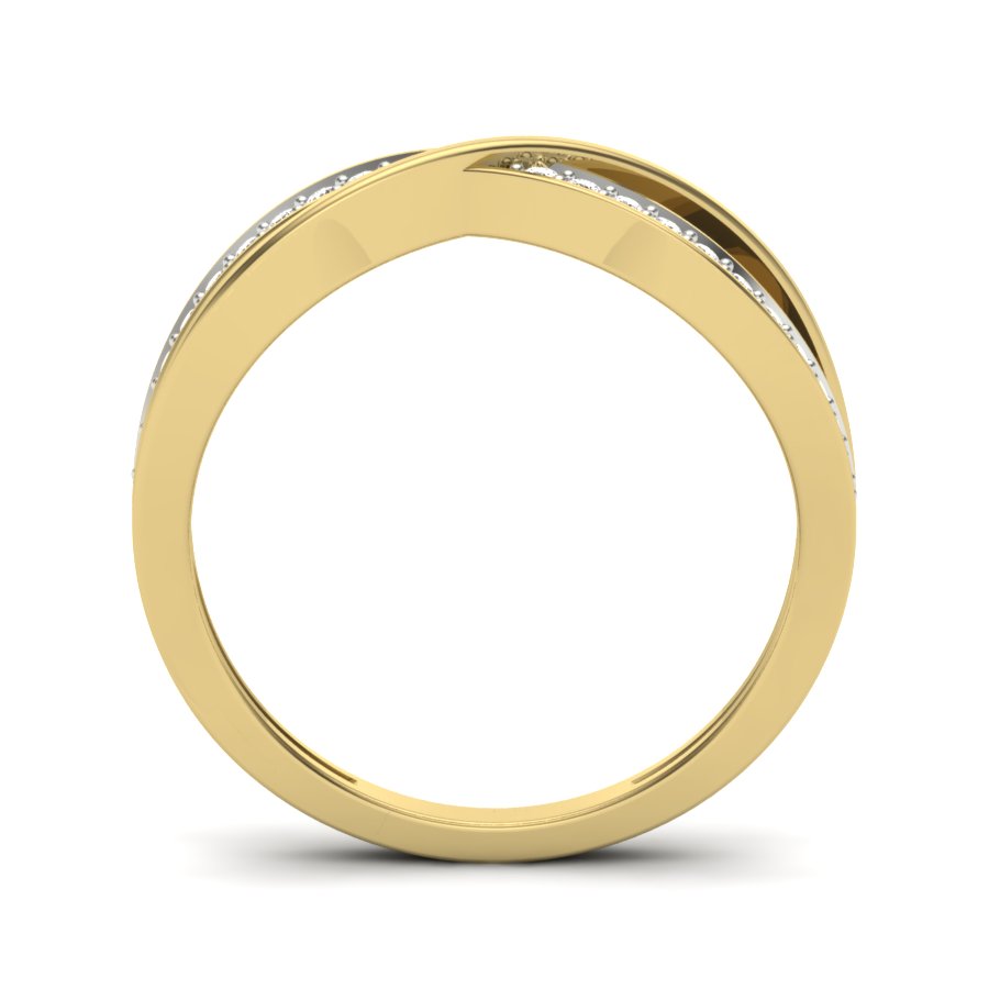 Yellow Gold Plated Sterling Silver Ring