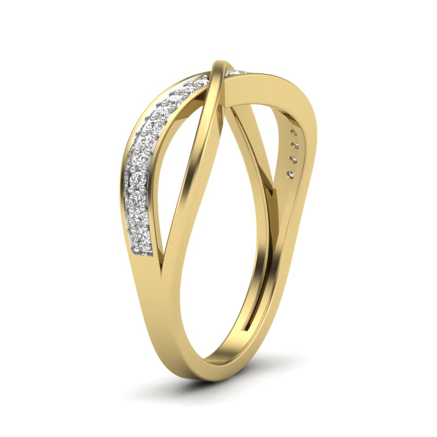 Yellow Gold Plated Sterling Silver Ring