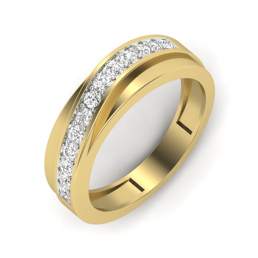 Yellow Gold Plated Sterling Silver Ring