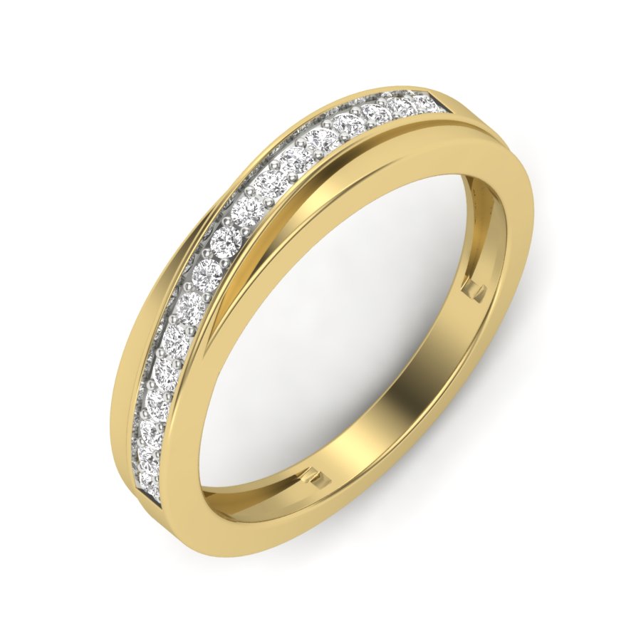 Yellow Gold Plated Sterling Silver Ring