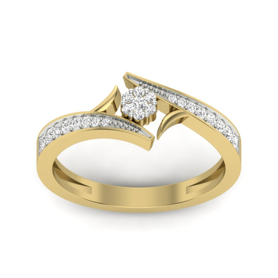 Yellow Gold Plated Sterling Silver Ring