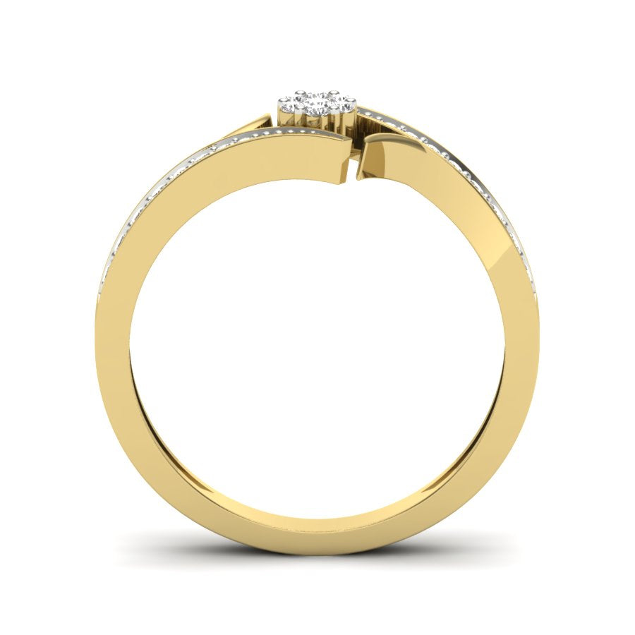 Yellow Gold Plated Sterling Silver Ring