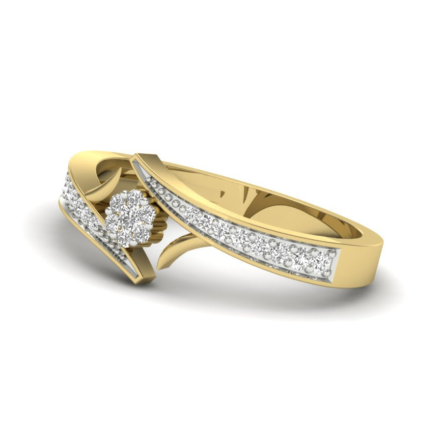 Yellow Gold Plated Sterling Silver Ring