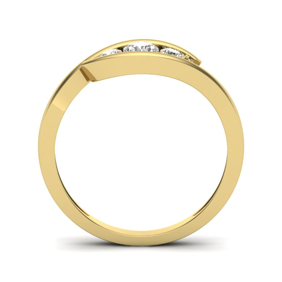 Yellow Gold Plated Sterling Silver Ring