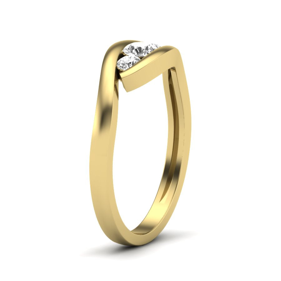 Yellow Gold Plated Sterling Silver Ring