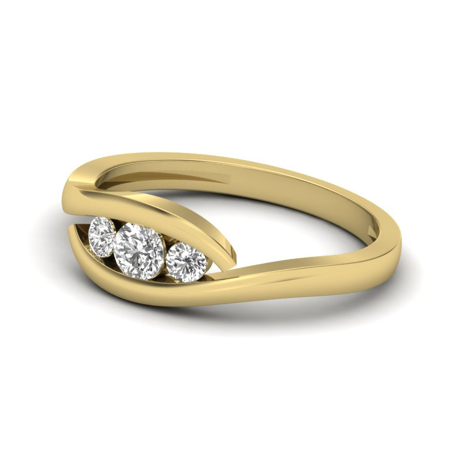 Yellow Gold Plated Sterling Silver Ring