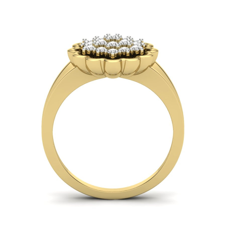 Yellow Gold Plated Sterling Silver Ring