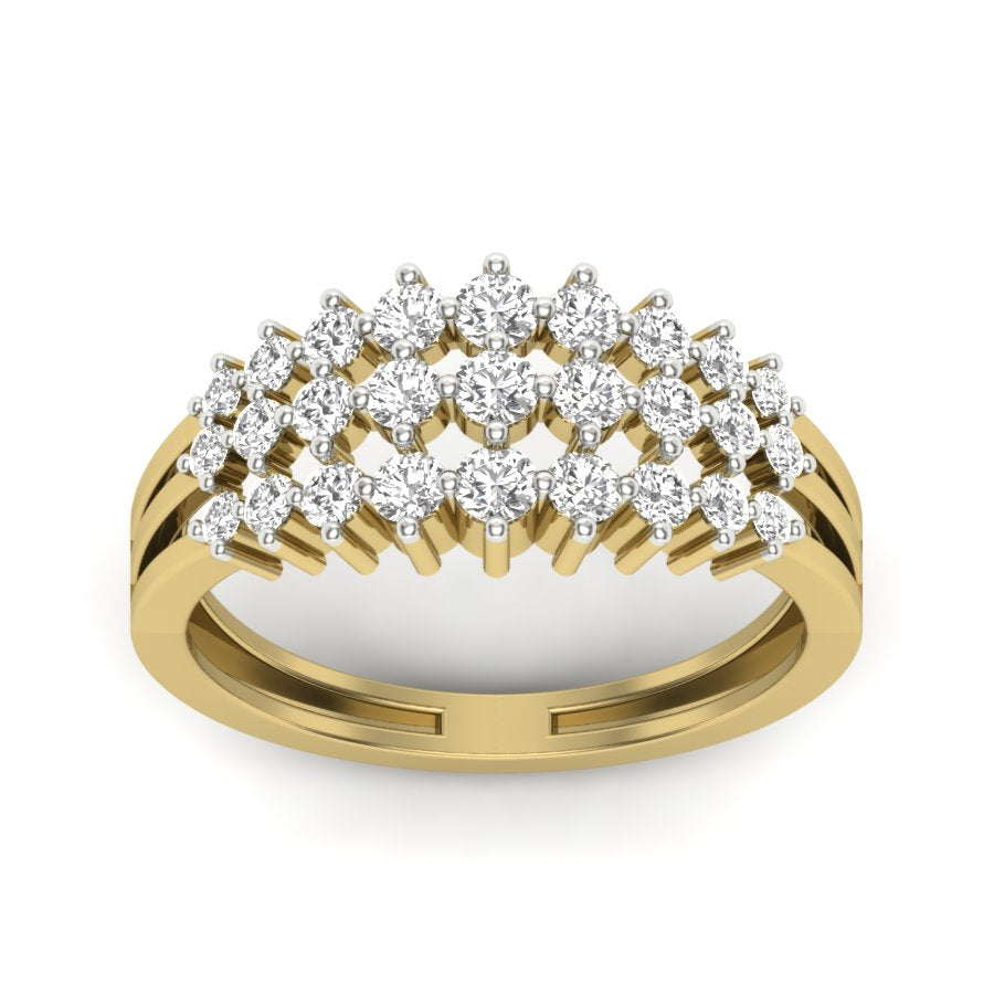 Yellow Gold Plated Sterling Silver Ring