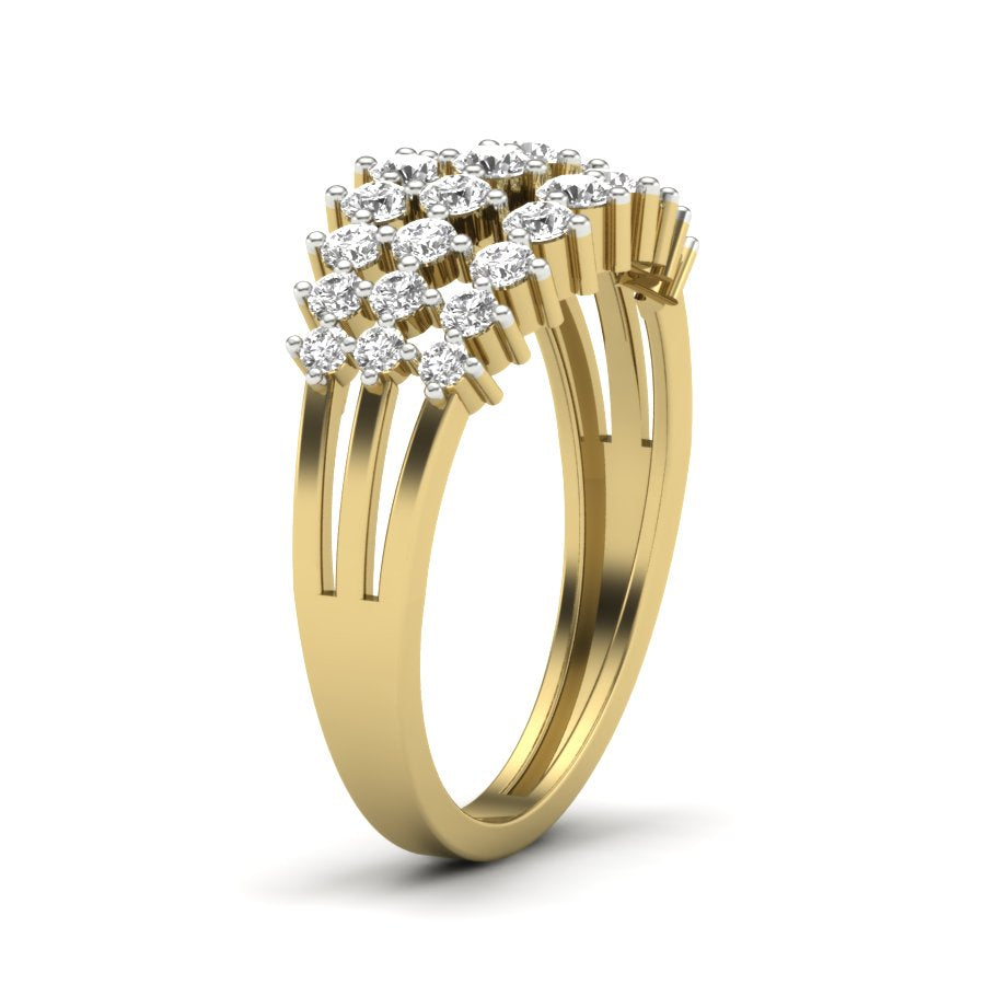 Yellow Gold Plated Sterling Silver Ring