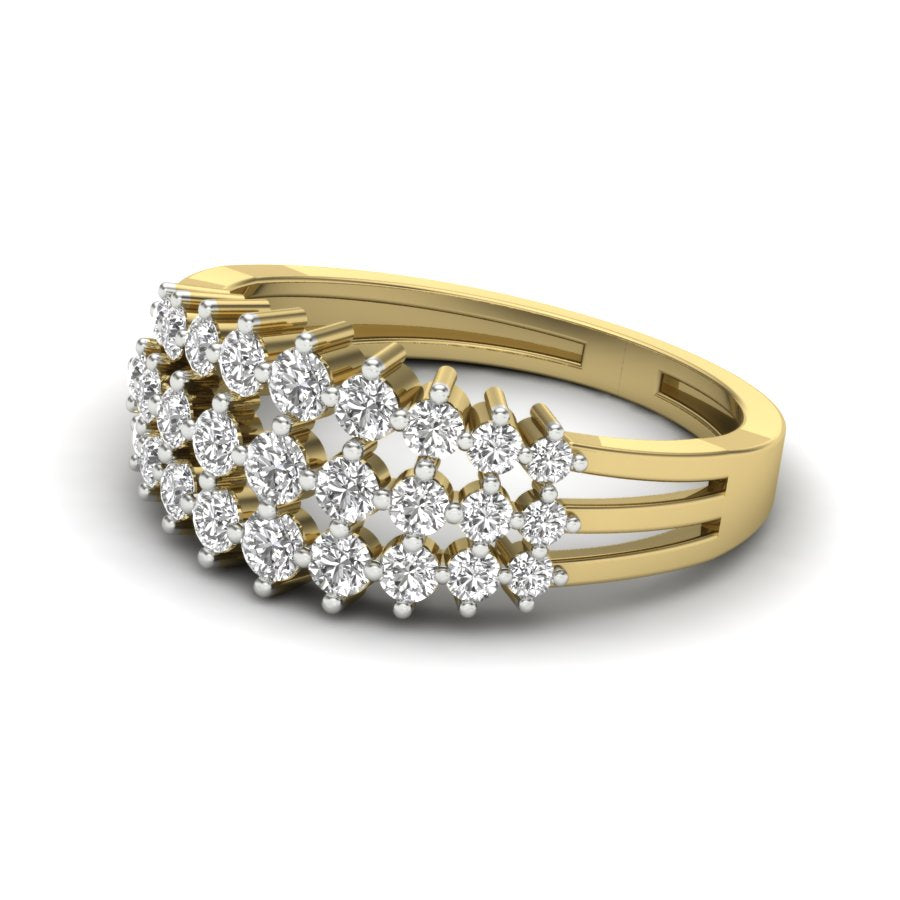 Yellow Gold Plated Sterling Silver Ring