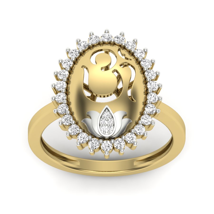 Yellow Gold Plated Sterling Silver Ring