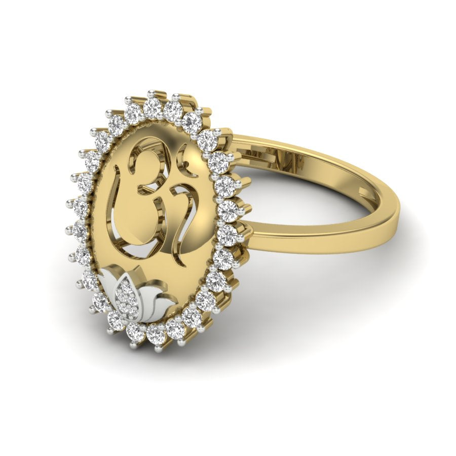 Yellow Gold Plated Sterling Silver Ring