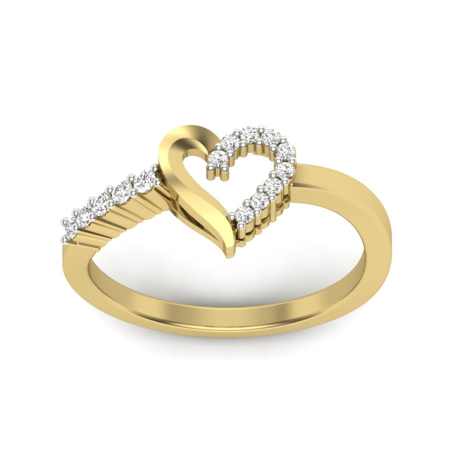 Yellow Gold Plated Sterling Silver Ring
