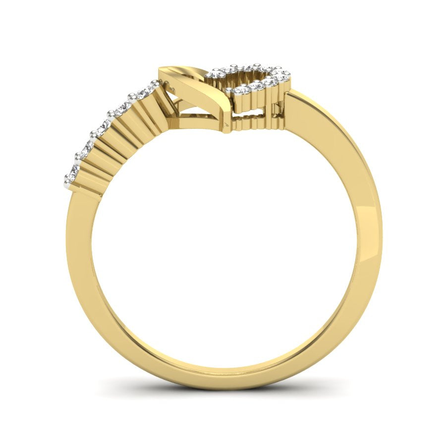 Yellow Gold Plated Sterling Silver Ring