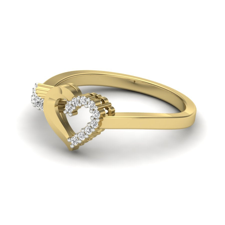 Yellow Gold Plated Sterling Silver Ring