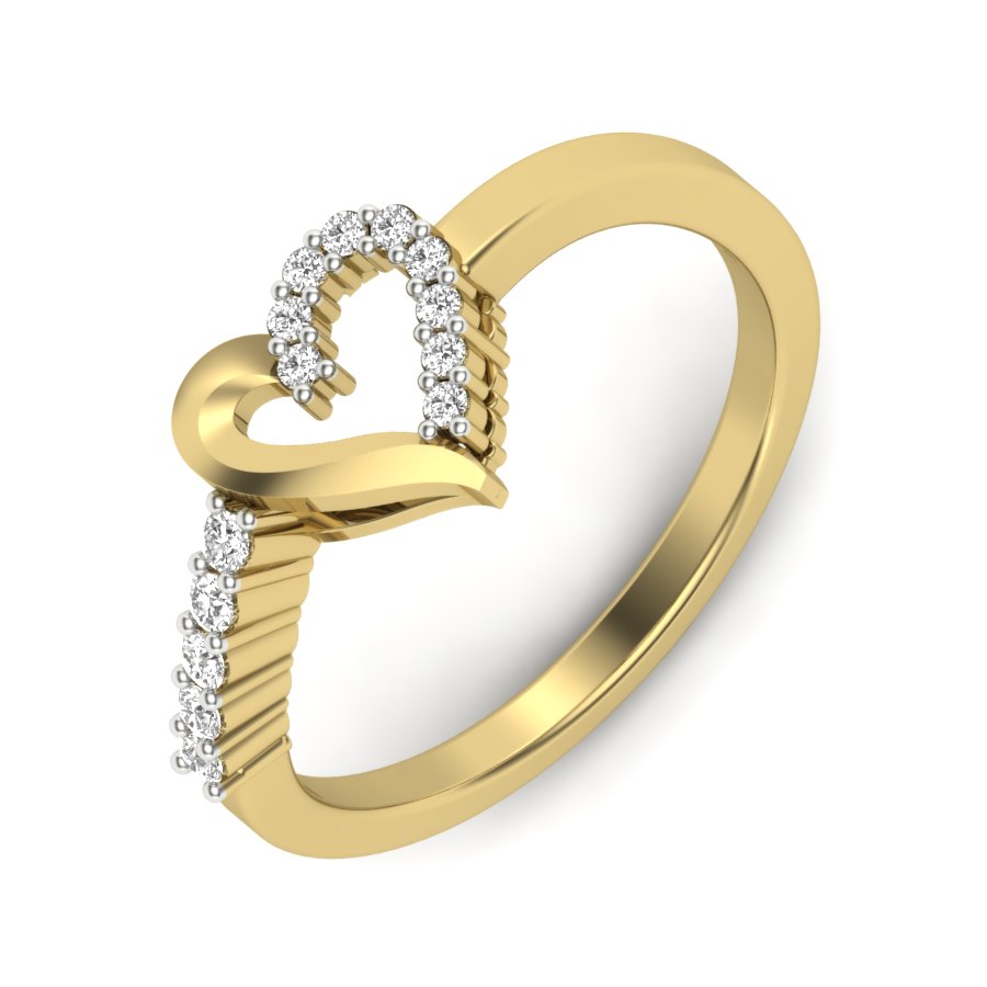Yellow Gold Plated Sterling Silver Ring
