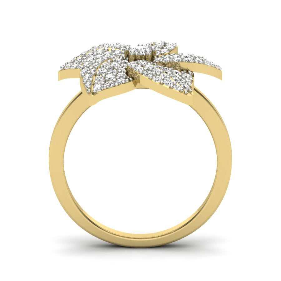 Yellow Gold Plated Sterling Silver Ring