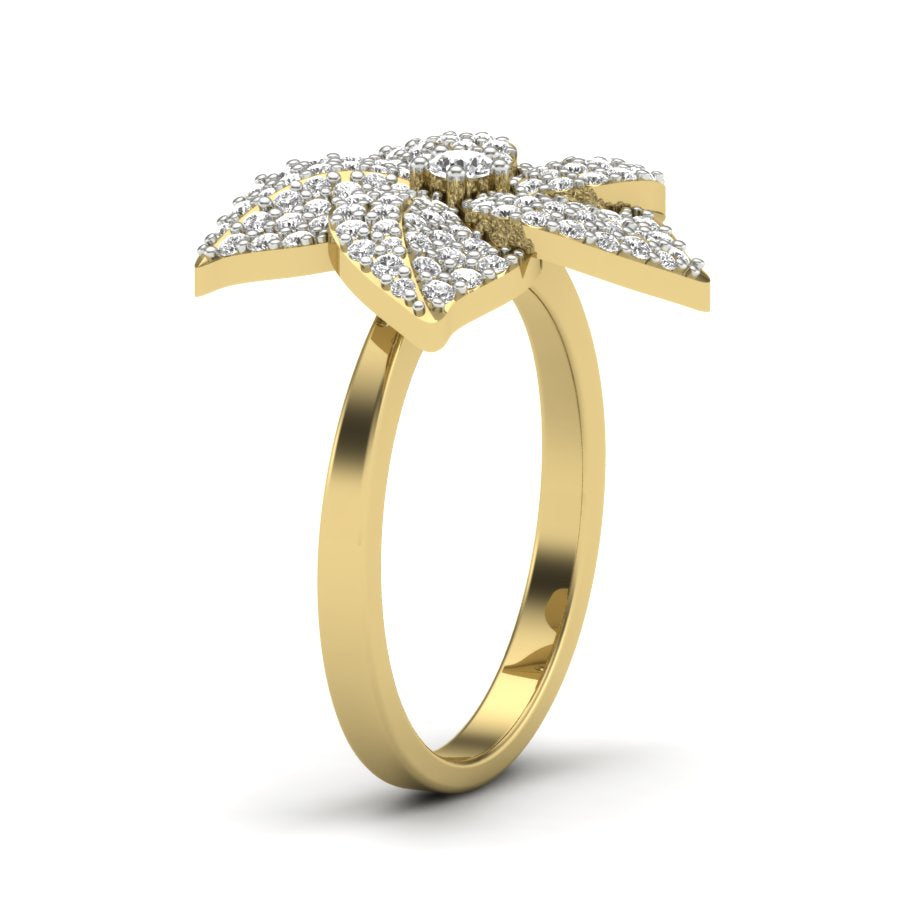 Yellow Gold Plated Sterling Silver Ring