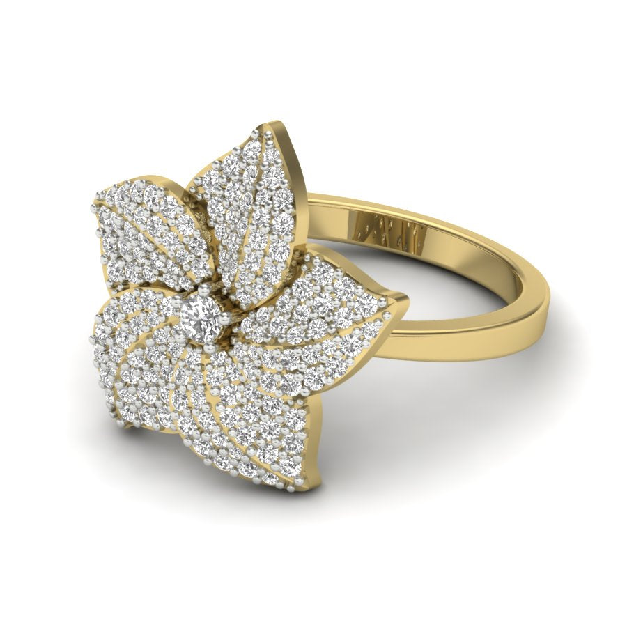 Yellow Gold Plated Sterling Silver Ring