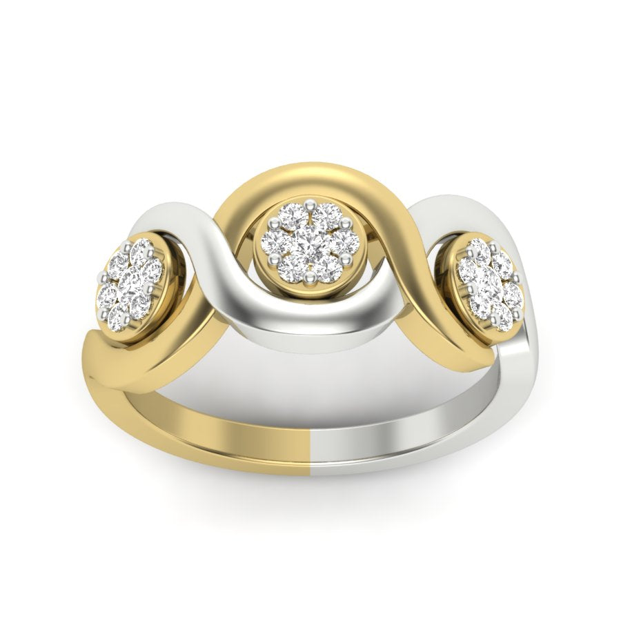 Yellow Gold Plated Sterling Silver Ring