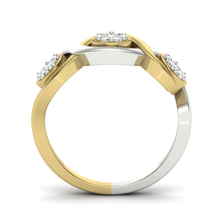 Yellow Gold Plated Sterling Silver Ring