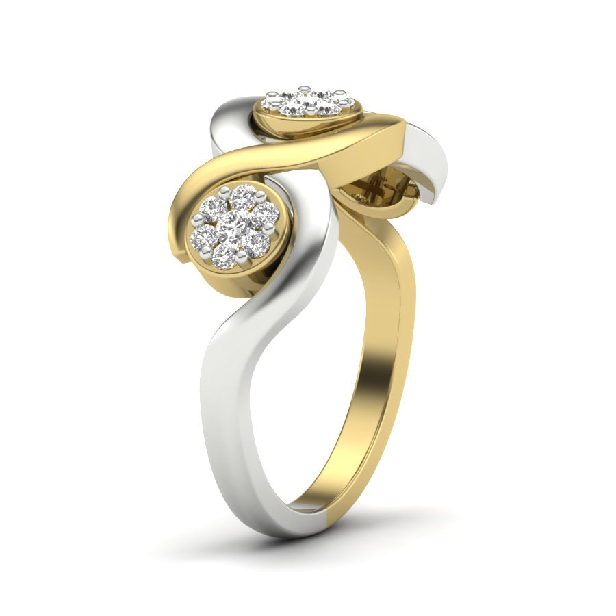 Yellow Gold Plated Sterling Silver Ring