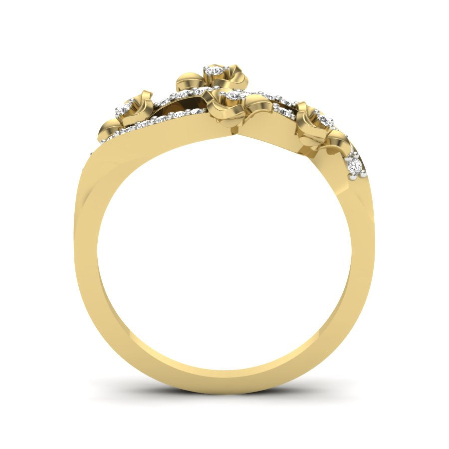 Yellow Gold Plated Sterling Silver Ring